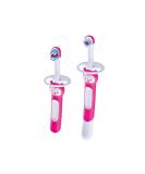 MAM Learn To Brush Set - Children's Toothbrush (Pink 2 Pack) for Ages 5 Months+ | International Shipping - Buy Online on GoSupps.com
