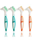 GXXMEI 4PCS Denture Brush Toothbrush Denture Toothbrush Brush Cleaning Brush for False Teeth Cleaning - Buy Online on GoSupps.com