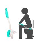 Toilet Aid Wiping Assistive Tool | Perfect for Seniors & Pregnant Women - International Shipping Available - Buy Online on GoSupps.com
