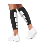 Gemx Calf Compression Sleeve - Footless Shin Splints Support - Breathable Neoprene Fabric - Ideal for Running, Cycling, Hiking - Size L - Black (1 Pair) - Buy Online on GoSupps.com