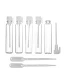 Enslz 3ml Mini Sample Glass Perfume Bottles - 100 Pcs Travel Oil Spray & Drop Vials for Essential Oils & Aromatherapy - Buy Online on GoSupps.com