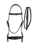 Cameo Equine In Hand Bridle & Lead - Stunning Brass Fittings Black Small Pony - Buy Online on GoSupps.com