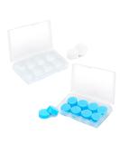 8 Pairs Silicone Sludge Earplugs - Soft Comfortable Reusable Waterproof Noise Suppression for Swimming Running Sleeping & Traveling - Buy Online on GoSupps.com