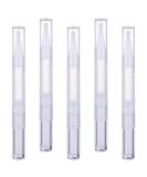 Frcolor 3ml Nail Twist Pens - Set of 5 Empty Transparent Nail Oil Applicators with Brush Tip for Eyelash Growth - Cosmetic Container Tube - Buy Online on GoSupps.com