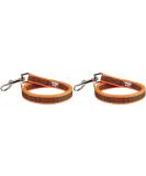IDC Color & Gray Caught Leash - 20mm x 1m (Pack of 2) - Orange & Gray - Durable & Stylish for Dogs - International Shipping Available - Buy Online on GoSupps.com