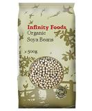 Infinity Foods Organic Soya Beans 500g - Top-Quality Vegan Protein Source - Buy Online on GoSupps.com