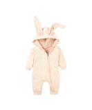 Kids Tales Newborn Baby Winter Rabbit Ear Hooded Romper | 6-9 Months | Apricot - Buy Online on GoSupps.com