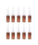 10pcs 15ml Portable Nasal Sprayer Bottle Refillable Fine Mist Empty Spray Bottles (Brown Pet + 18R Direct Injection) - Buy Online on GoSupps.com