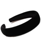Elegant Black Velvet Alice Design Headband - 2.5 cm Wide - Perfect for Fashionable Hairstyles | International Shipping - Buy Online on GoSupps.com