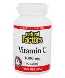 Natural Factors Vitamin C 1000 mg - 90 Time Release Tablets for Immune Support - Buy Online on GoSupps.com