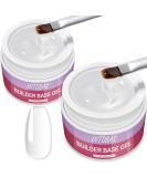 Intobas 2x15g Clear Builder Gel for Nails - UV/LED Nail Polish for Extensions & Nail Art - Buy Online on GoSupps.com
