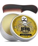 Moustache Wax and Beard Wax for Men with a Pocket-Sized Beard Comb - Promotes Facial Hair & Beard Growth with Moisture Resistant Feature | Made with Natural Ingredients | Lemongrass 15 ml Lemongrass + Comb - Buy Online on GoSupps.com
