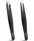 Diodiva Tweezers for Eyebrows - Pack of 2 - Black - Buy Online on GoSupps.com