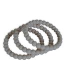 ohlivia Janne Teething Ring Set of 3 - Solid Color Cool Gray | International Shipping Available - Buy Online on GoSupps.com