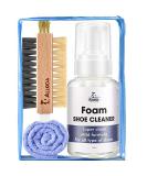 Alloda Shoe Cleaner Kit - Rich Foam Clean for 80 Pairs, Suede, Leather, Sneakers - Includes Brush and Towel (Clear) - Buy Online on GoSupps.com