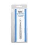 ForPro Deluxe Grip Slant Tweezer - Stainless Steel Non-Slip Precision Tweezer for Eyebrow and Facial Hair - Buy Online on GoSupps.com