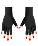 Xree UV Gloves for Women - Fingerless Anti-UV Protection for Manicure Cycling & Fitness - Black (20x8 cm) - Buy Online on GoSupps.com