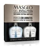 MASGLO GEL EVOLUTION Nail Polish Gel Effect  No UV/Led Lamp  Duration Up to 12 days 2 PCs (Base - Top Coat ) - Kit Base y Brillo - Efecto Gel sin necesidad de lampara UV/Led  hasta 12 d as de duraci n 0 5 Fl. Oz. Base To... - Buy Online on GoSupps.com