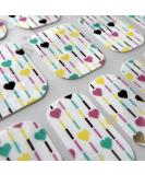 Chix Nails Designer Minx Vinyl Foils Nail Wraps - Heart Strings Style - Buy Online on GoSupps.com