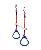 Lily's Things Trapeze Swing Bar with Gymnastic Rings - Ninja Warrior Accessories for Ninja Slackline Obstacle Course - Monkey Bars for Kids - Easy Attachment to Most Home Playground Equipment Sets - Buy Online on GoSupps.com