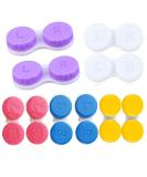 10-Pack Colored Contact Lens Containers - Travel Case Set for Eye Care & Hygiene - Buy Online on GoSupps.com