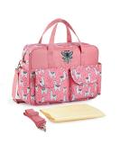 Insular Waterproof Mummy Diaper Bag with Changing Mat - Lamar Pink - Buy Online on GoSupps.com