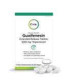 C'rcle Guaifenesin 1200mg Tablets - 56 Count for Chest Congestion Relief | Expectorant Mucus Relief | Extended Release Decongestant - 12-Hour Relief - Buy Online on GoSupps.com