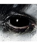Leo Eyes Black Sclera Contacts - 1 Pair D-22mm for Halloween Cosplay & LARP - Zombie & Vampire Effects - Buy Online on GoSupps.com
