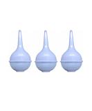 Baby Nasal Aspirator & Ear Wax Bulb Syringe 2oz Blue - Pack of 3 | Comfort Soft - Buy Online on GoSupps.com