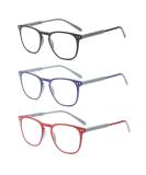 Suertree 3 Pack Reading Glasses - Fashionable 3.0X Computer Glasses for Men & Women - Colorful Reading Aid JH221 - Buy Online on GoSupps.com