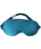 Yunchi 100% Silk Eye Mask for Men & Women - Comfortable Bio Satin Sleeping Mask 19 Momme Pure Mulberry Fabric Peacock Blue - Buy Online on GoSupps.com