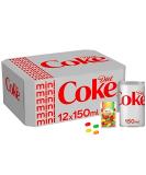 Diet Coke Cans Pack of 12 (150ml) Taste and Fizz with Zero Calories - Sold by VR Angel - Buy Online on GoSupps.com