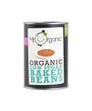 Mr Organic - Organic Low Sugar Baked Beans 400g - Non GMO & Preservative Free - Gluten Free & Vegan - Made With White Beans Natural Herbs & Spices - Pack of 12 Low Sugar 400 g (Pack of 12) - Buy Online on GoSupps.com