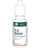 Genestra Brands D3 K2 Mulsion | Vitamin D and K2 Combination | 0.7 fl. oz. | Lemon Flavor - Buy Online on GoSupps.com