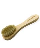 Natural Wild Boar Bristle Face Brush with Grasswood Handle - Exfoliate Cleanse & Massage for Baby Hair - Ideal for Daily Use - Buy Online on GoSupps.com