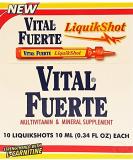 Vital Fuerte Liquid Shot Multivitamin & Mineral Supplement 10 Units x 15 ml - Suplemento Multivita (Pack of 1) - Buy Online on GoSupps.com