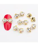 10pcs 3D Nail Art Crystal Rhinestone Bow Big Gems Charms for Nail Art Decoration Jewelry Sparkle Craft DIY Beads (#3025 10pcs) - Buy Online on GoSupps.com