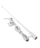 UAYESOK VHF Marine Base Antenna 48 Inch Fiberglass Waterproof Boat Antenna W/7m RG-58U Cable Adjustable Ratchet Fixed Mount - Buy Online on GoSupps.com