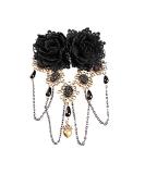 XLKJ Retro Gothic Rose Hair Clips | Rhinestone Hairpins & Lace Tassels Headdress for Women & Girls - International Shipping - Buy Online on GoSupps.com