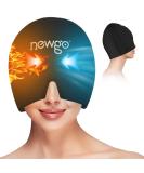 NEWGO Migraine Relief Cap - Full Coverage Headache Hat for Cold Therapy, Sinus & Stress Relief - Form Fitting & Stretchable - Black - Buy Online on GoSupps.com