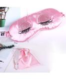 Premium Satin Eye Mask for Sleeping | Soft Silk Sleep Mask for Women & Girls | Breathable Travel Eyeshade with Elastic Strap - Buy Online on GoSupps.com