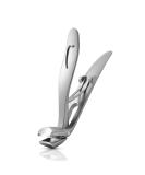 BEZOX Angled Head Nail Clippers for Seniors - Ergonomic Toenail Clipper for Thick Nails Premium Steel Nail Cutter Trimmer with Catcher for Men and Women (Silver) - Buy Online on GoSupps.com