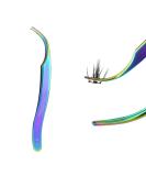 Nagaraku DIY Self-Transplantation Eyelash Extension Tweezers | Stainless Steel Curve Makeup Tool for Clusters & Individuals | Aperture D-01 Special for Home Use - Buy Online on GoSupps.com