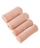 4pcs Silicone Toe Tube Protectors for Bunion, Corn, Callus - Moisturizing, Cuttable - Buy Online on GoSupps.com
