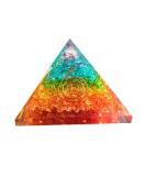 7 Chakra Pyramid Crystal Orgone with SBB Coil - Healing Reiki Energy Stones - Home Gift - Buy Online on GoSupps.com