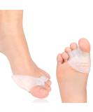 Hallux Valgus Toe Spreader - Silicone 3-Toe Gel Corrector Soft Elastic Non-Slip Universal Size (1 Pair) - Effective Relief for All Toes - Buy Online on GoSupps.com