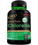 Organic Chlorella Capsules 3000mg - Detox Cleanse & Vegan Protein - USA Made - Buy Online on GoSupps.com