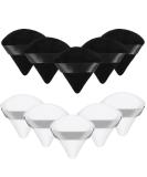 10 Pieces Triangle Makeup Puffs - Soft Cotton Velour for Loose Powder & Foundation | Black & White Beauty Tools - Buy Online on GoSupps.com