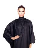 Cricket NeoSupreme All-Purpose Hairstylist Cape for Adults - Metal Snap Neck Closure Haircut & Hair Color Cape in Black | International Shipping Available - Buy Online on GoSupps.com