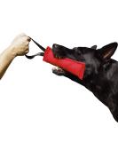 Dingo Gear Cotton Nylon Bite Sausage for Dog Training | IGP IPO Obedience & Protection | 28x7 cm with 1 Handle - Red S00062 - Buy Online on GoSupps.com
